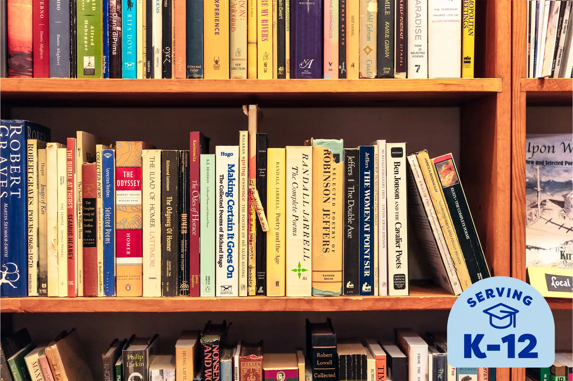 book case full of literary books